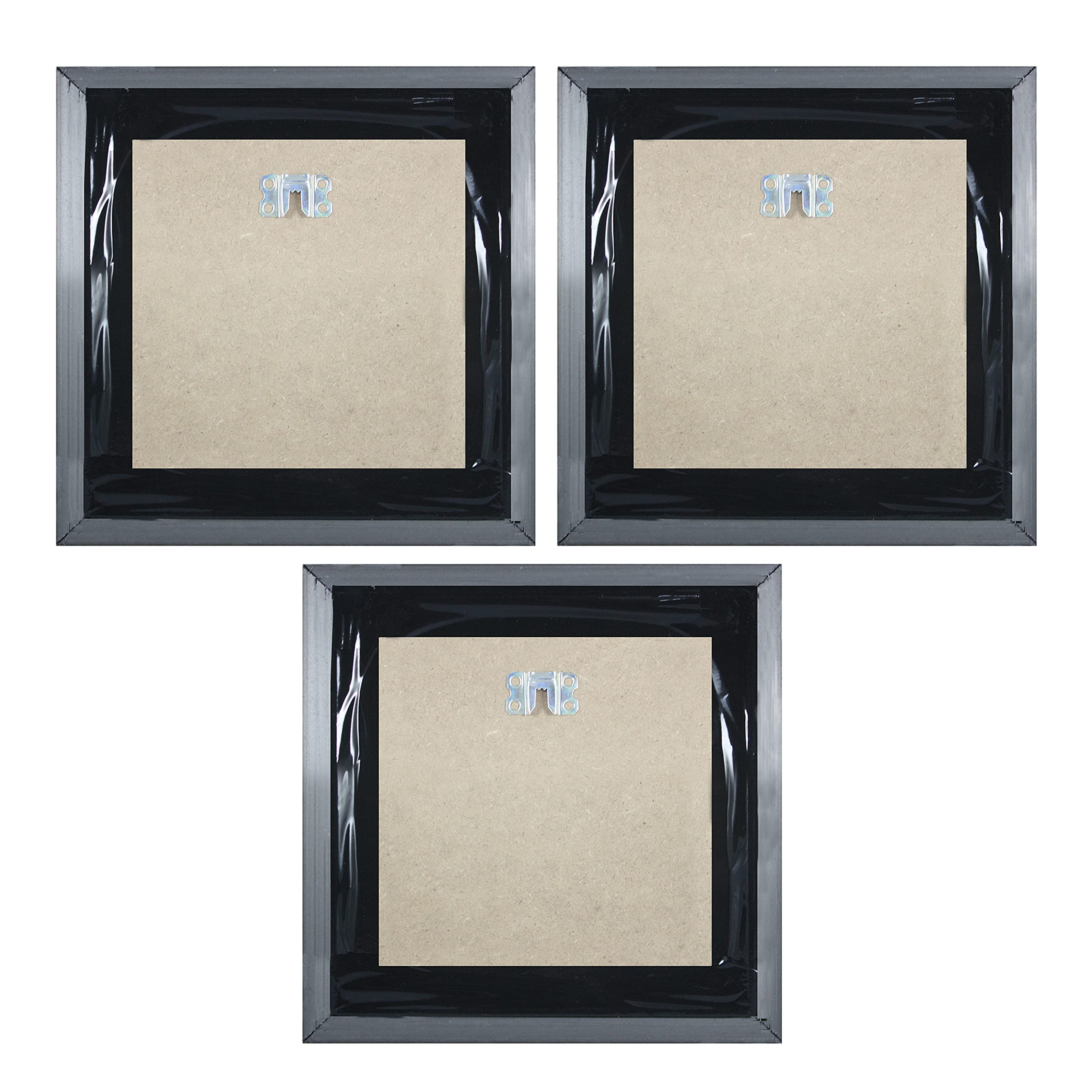 Indianara 3 Piece Set of Framed Wall Hanging Kids Room Decor Art Prints 8.7 INCH X 8.7 INCH Without Glass